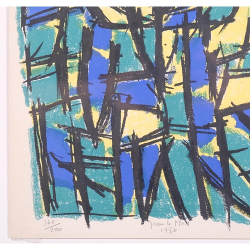 1197 - Jean le Moal, abstract, lithograph, 1956, signed in pencil, no. 160/200, sheet 32cm x 25cm, framed