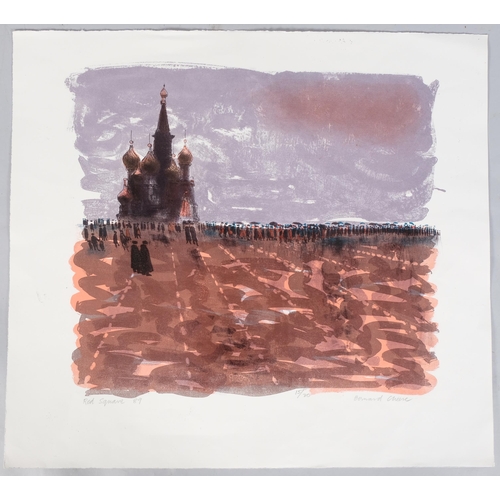 1204 - Bernard Cheese, Red Square, lithograph, signed in pencil, no. 15/30, sheet 56cm x 62cm