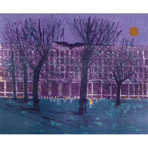 1208 - Robert Tavener, American Embassy, Grosvenor Square, lithograph, 1968, signed in pencil, no. 11/25, s... 