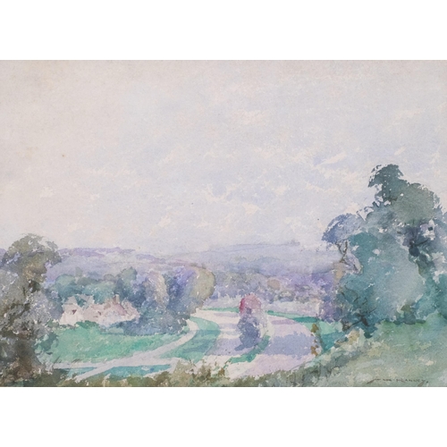 1238 - William Lee Hankey, pair of Sussex landscapes, watercolours, signed, 27cm x 38cnm, framed