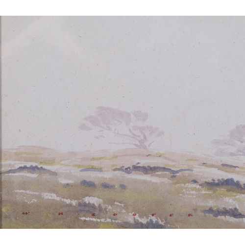 1246 - William Heaton Cooper (1903 - 1995), misty mountains, watercolour, signed, 37cm x 55cm, framed