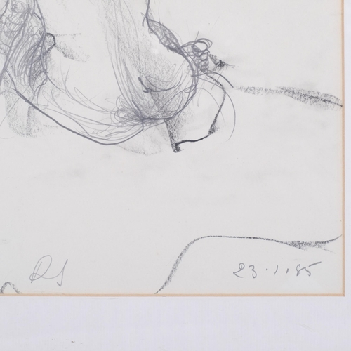 1252 - Roland Jarvis, 3 female nudes, pencil on paper, all signed, largest 43cm x 28cm, framed (3)