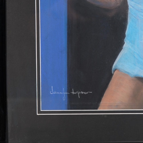 1269 - Jennifer Lipman (1935 - 2022), Anna Ivanovic, coloured pastels, signed, 48cm x 38cm, framed