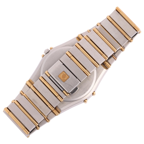 2005 - OMEGA - a Vintage bi-metal Constellation quartz calendar bracelet watch, ref. 396.1070/396.1080, cir... 