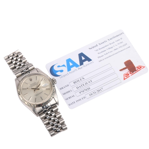 2008 - ROLEX - a stainless steel Oyster Perpetual Datejust automatic calendar bracelet watch, ref. 16030, c... 