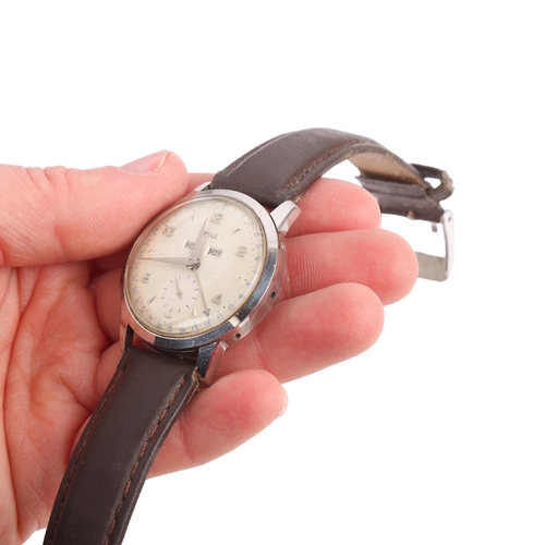 2014 - CYMA - a Vintage stainless steel triple calendar mechanical wristwatch, circa 1950s, ref. 2.6101 880... 