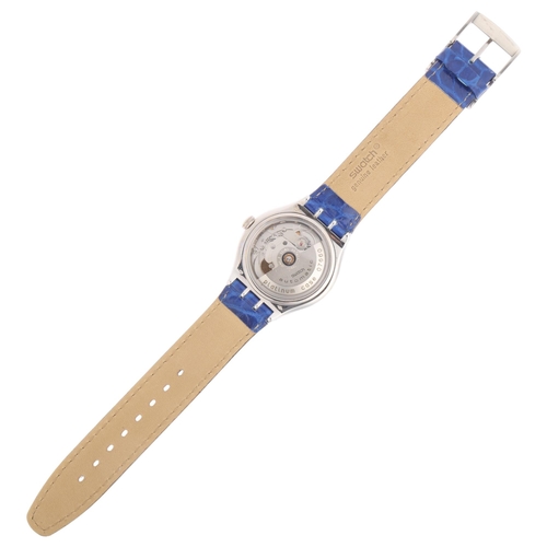 2020 - SWATCH - a platinum Tresor Magique automatic wristwatch, ref. SAZ101, circa 1993, semi-skeletonised ... 