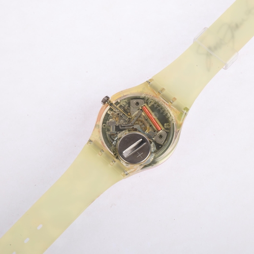 2028 - SWATCH - a printed plastic Art Special by Sam Francis quartz wristwatch, ref. GZ123, circa 1992, lim... 