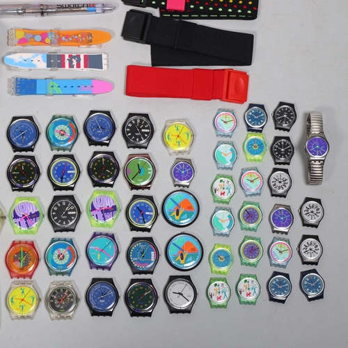 2032 - SWATCH - a large quantity of ex-Swatch buyer's quartz wristwatches, accessories and ephemera, includ... 