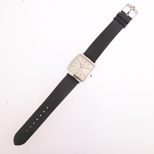 2038 - OMEGA - a Vintage stainless steel De Ville automatic wristwatch, ref. 161.022, circa 1964, square si... 