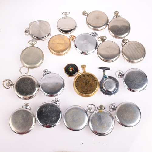 2081 - A quantity of pocket watches, makers include Ingersoll, Services, Smiths Empire, etc