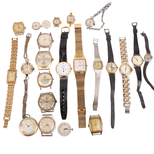 2084 - Various wristwatches, including Jacques Ellis, Rotary, Ingersoll, etc