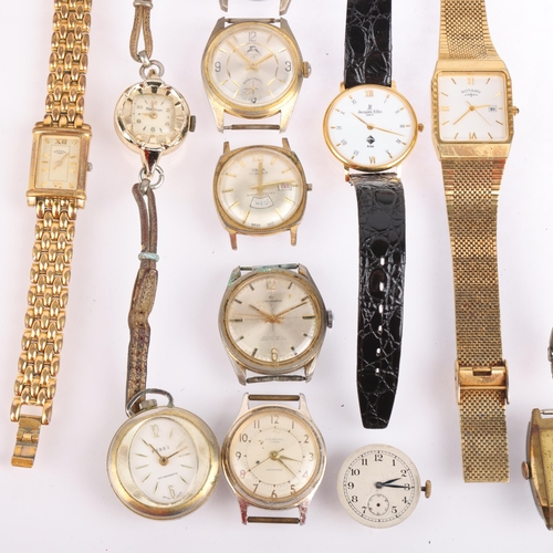 2084 - Various wristwatches, including Jacques Ellis, Rotary, Ingersoll, etc