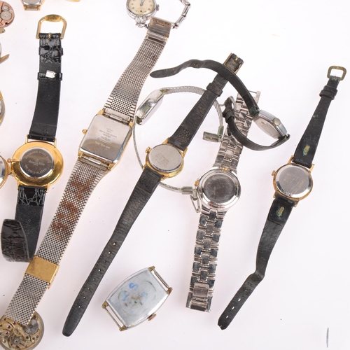 2084 - Various wristwatches, including Jacques Ellis, Rotary, Ingersoll, etc