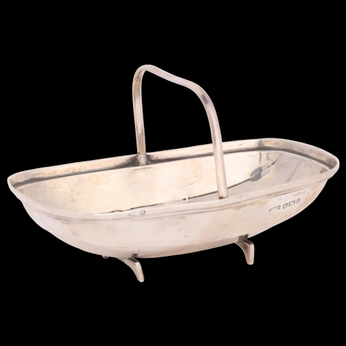 2650 - **WITHDRAWN** An Edwardian novelty silver Sussex trug bon bon dish, retailed by Goldsmiths Co of Bri... 