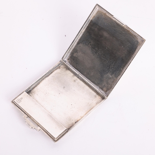 2660 - GEORG JENSEN - an Art Deco Danish sterling silver matchbook/Vesta case, circa 1933 - 1944, model no.... 