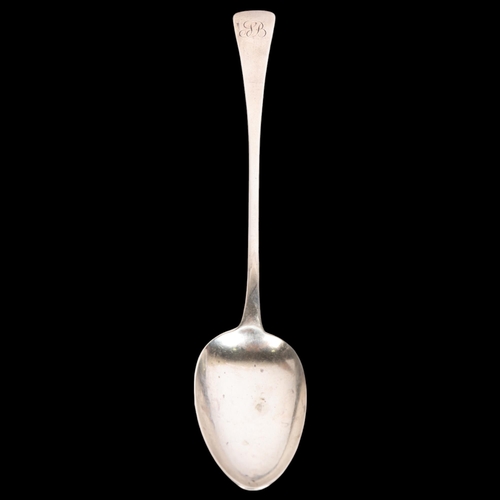 2738 - A George III silver Old English pattern basting spoon, Richard Crossley & George Smith IV, London 18... 