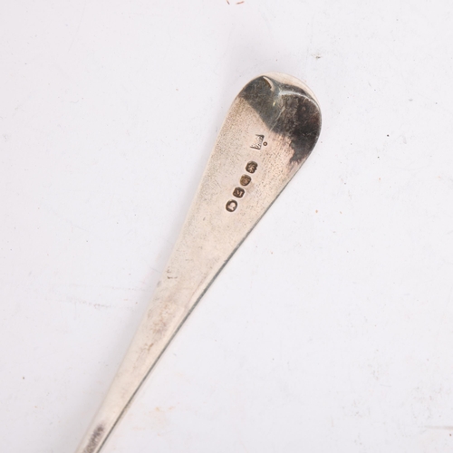 2738 - A George III silver Old English pattern basting spoon, Richard Crossley & George Smith IV, London 18... 