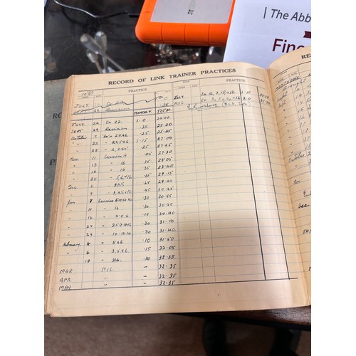 789 - 3 Pilot's flying log books, Second World War Period 1938 - 1942, for E D V Williams, and RAF pocket ... 