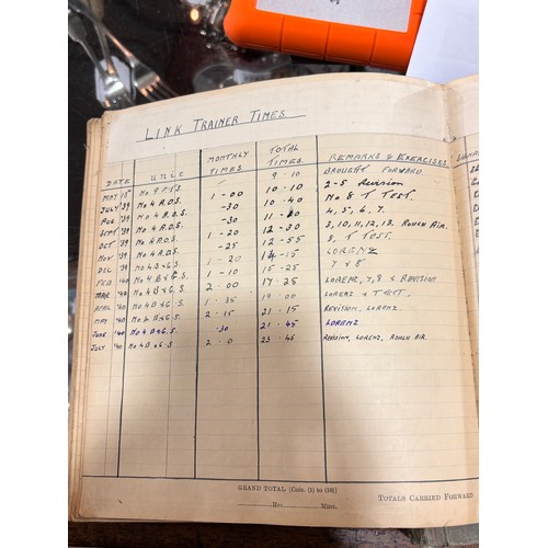 789 - 3 Pilot's flying log books, Second World War Period 1938 - 1942, for E D V Williams, and RAF pocket ... 