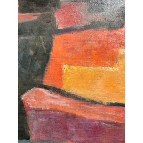 1087 - John Melville (1902 - 1986), abstract composition, oil on canvas, signed and dated 1965, 80cm x 102c... 