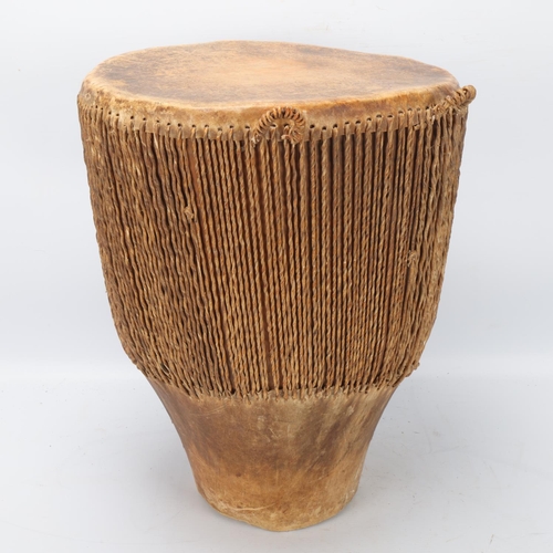 193 - African Tribal drum, height 40cm