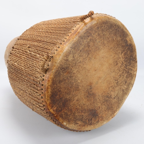 193 - African Tribal drum, height 40cm