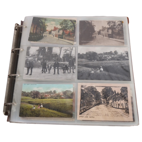162 - An interesting album containing approx 330 Vintage and later postcards and photographs, relating to ... 