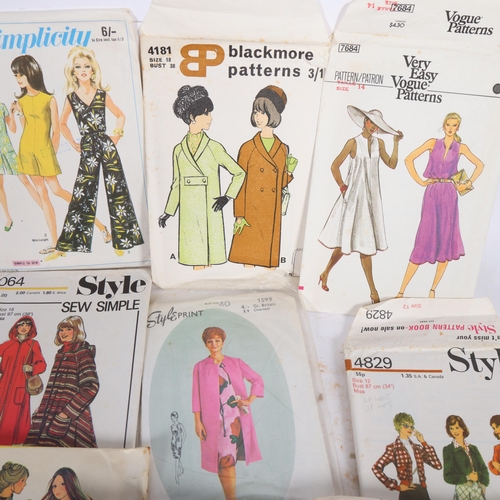 202 - 3 Vogue Couturier sewing patterns, Pierre Balmain, Emanuel Ungaro, and Frederico Forquet, 1970s, and... 