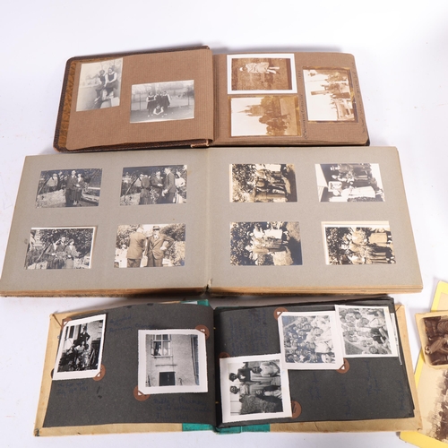 210 - 2 family photograph albums, loose photos, etc