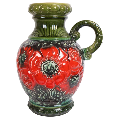 277 - A large Vintage Scheurich Keramik West German pottery vase, ref. 487-28, H47cm