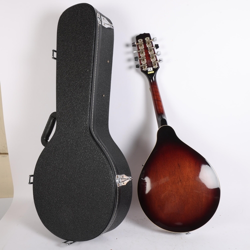 300 - A Westfield acoustic 8-string mandolin, with simulated ivory and mother-of-pearl inlay decoration, n... 