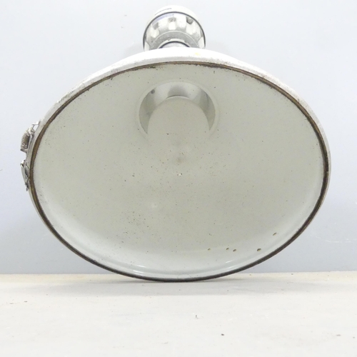 2677 - SIMPLEX CIRCULUME - A vintage industrial light fitting with enamelled shade. Diameter 50cm, height 8... 