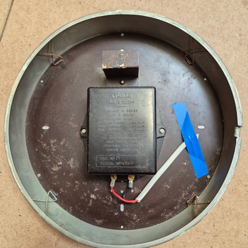 184 - Gent of Leicester, a mid-century teak-cased electric master clock, with pendulum, together with 4 Ge... 