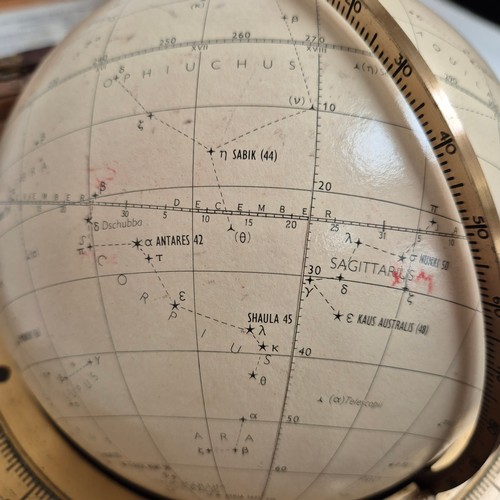 182 - A Star Globe by Kelvin & Hughes Ltd for Epoque 1975, twilight setting pattern, cased