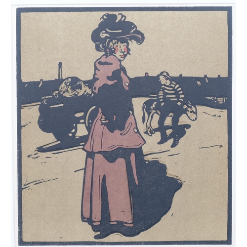 276 - William Nicholson (1872-1949), lithograph in colours on paper, Coster, from London Types, 1900, 25.5... 