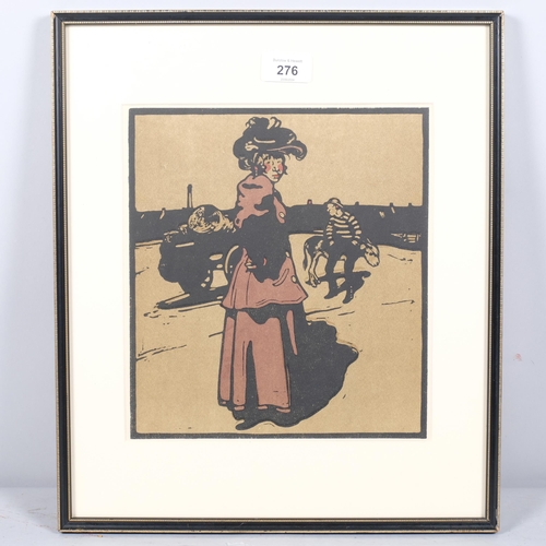 276 - William Nicholson (1872-1949), lithograph in colours on paper, Coster, from London Types, 1900, 25.5... 