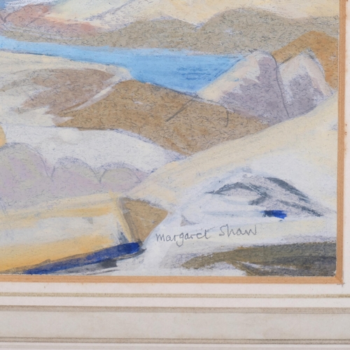 285 - Margaret Shaw (1917-1983), watercolour on paper, Ajaccio Seascape, signed, 14.5cm x 21cm, mounted, f... 