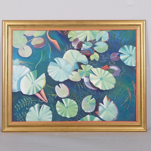 290 - Margaret Carpenter (XX), oil on board, The Green Pond (2000), signed with initials, 43cm x 58cm fram... 