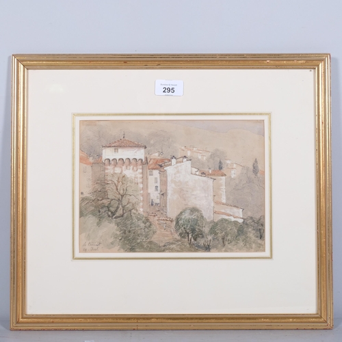 295 - Nineteenth Century British School, watercolour on paper, Le Cainut (c.1860), 18cm x 25cm. Abbott and... 