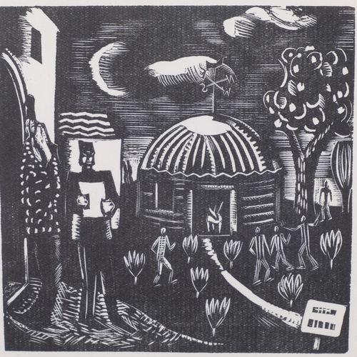 309 - Paul Nash, Romantic Dream, woodcut, 1923, from an edition of 1000 copies, Postan W34, image 10cm x 1... 