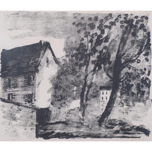 319 - Maurice Vlaminck, L'Oise Achadoval, 1921 original lithograph, signed in pencil, no. 46 from an editi... 