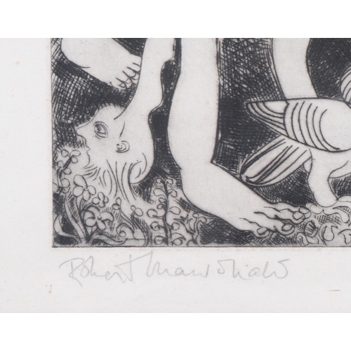 326 - Robert Macdonald (born 1935), dragon harvest, 1981, signed in pencil, no. 1/25, plate 42cm x 50cm, f... 