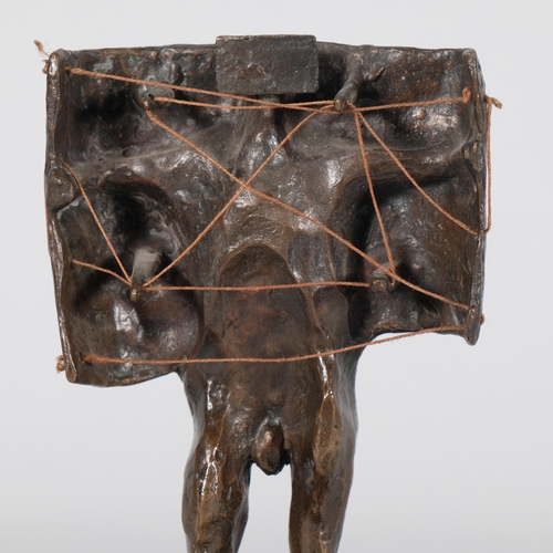 109 - Michael Ayrton (1921 - 1975), Small Standing Maze; study of Icarus 1965, patinated bronze sculpture ... 