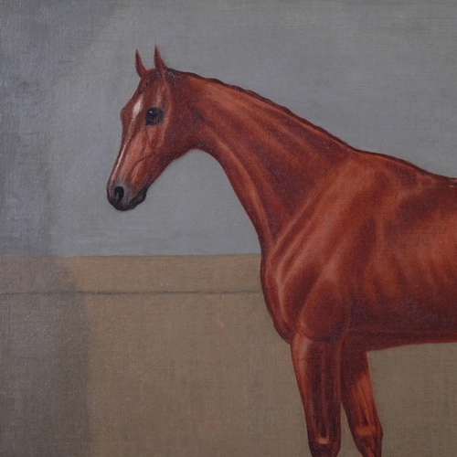 124 - Henry F Davis, portrait of a horse, Bend Or, 1881, oil on canvas, 34cm x 44cm, framed