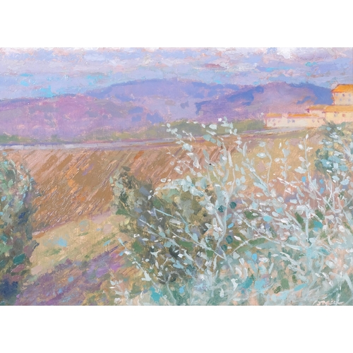 126 - Jack Millar (1921 - 2006), Olmo, Tuscany, oil on board, 22cm x 31cm, framed