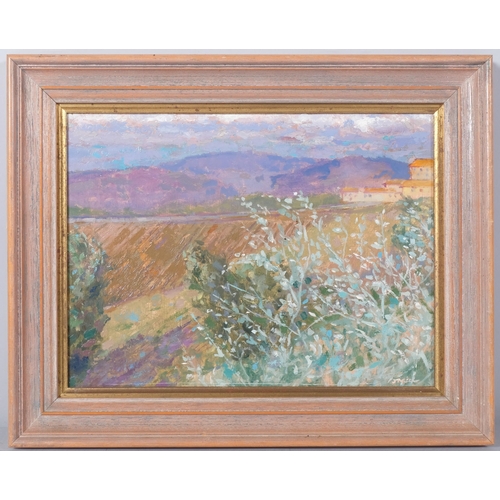 126 - Jack Millar (1921 - 2006), Olmo, Tuscany, oil on board, 22cm x 31cm, framed