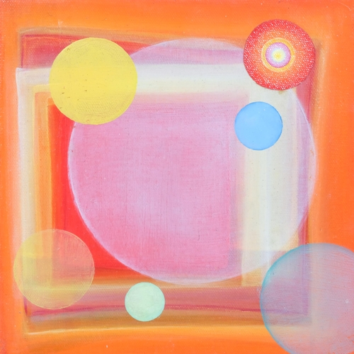 178 - Dani Humberstone, abstract, oil on canvas, 2004, 20.5cm x 20.5cm, unframed