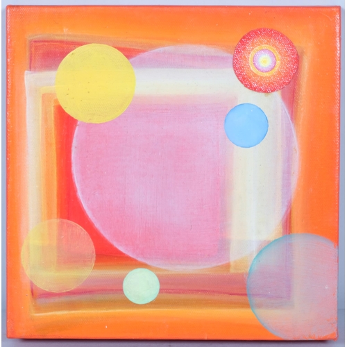 178 - Dani Humberstone, abstract, oil on canvas, 2004, 20.5cm x 20.5cm, unframed