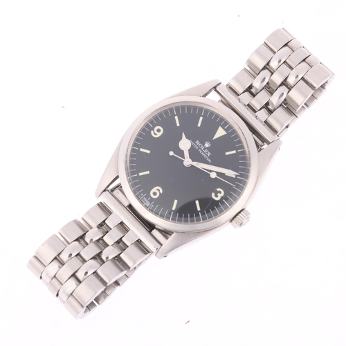 1007 - ROLEX - a Vintage stainless steel Oyster Perpetual Explorer automatic bracelet, watch, ref. 5504, ci... 